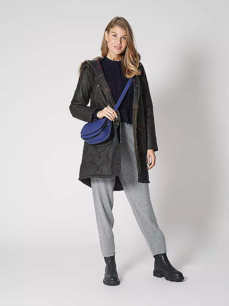 GOTTSEIDANK | Gilet traditionnel en tricot LENE | dunkelblau