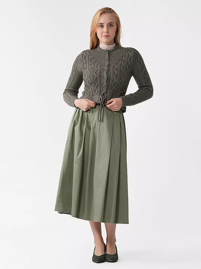 GOTTSEIDANK | Gilet traditionnel en tricot LENE | grün