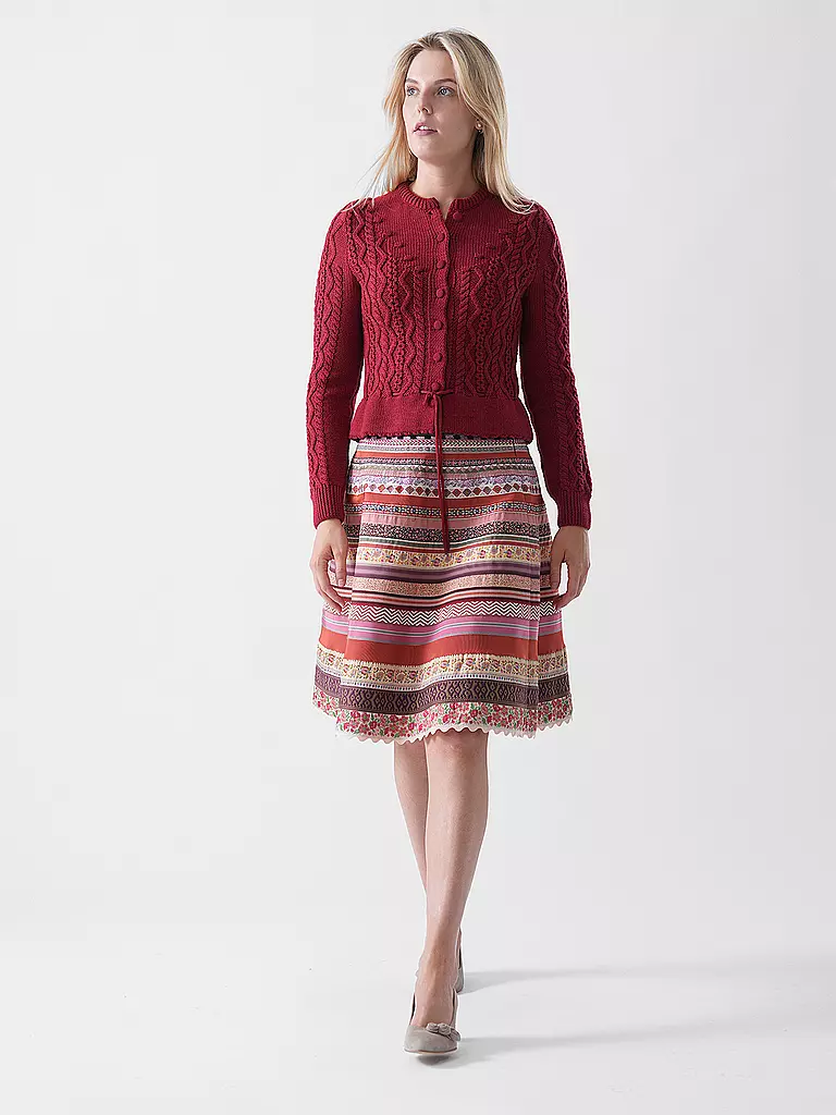GOTTSEIDANK | Gilet traditionnel en tricot LENE | rot