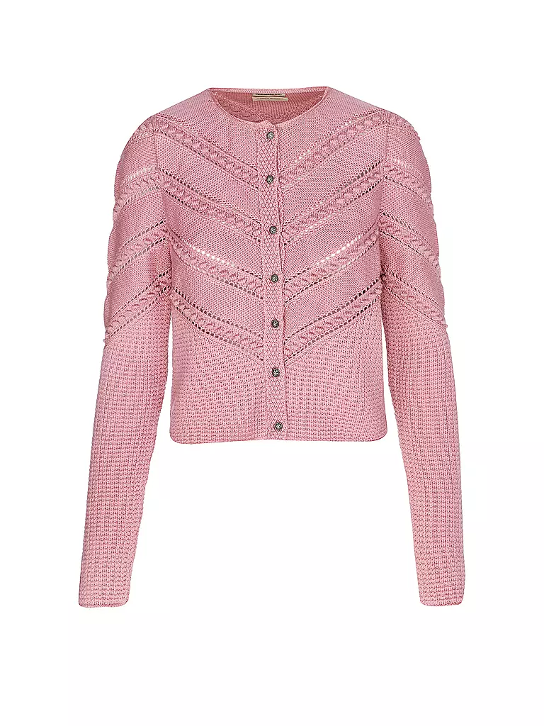 GOTTSEIDANK | Gilet traditionnel en tricot OPHELIA | Rose
