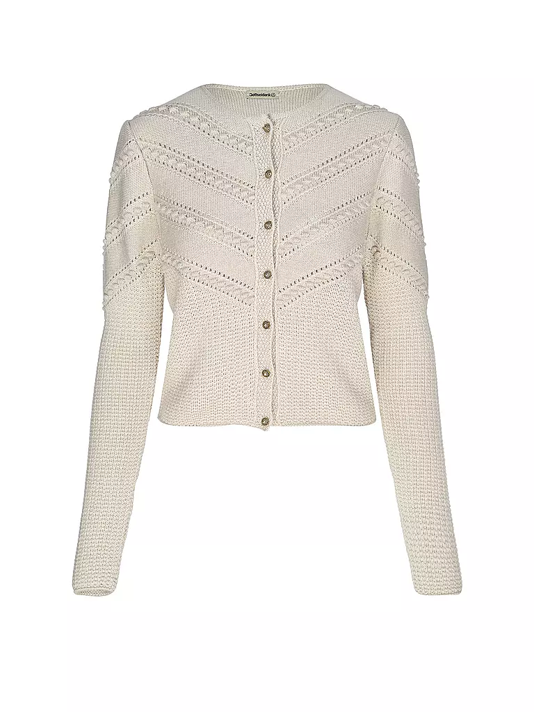 GOTTSEIDANK | Gilet traditionnel en tricot OPHELIA | beige
