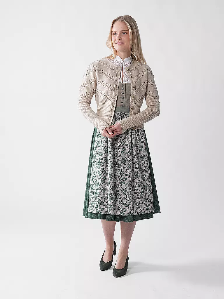 GOTTSEIDANK | Gilet traditionnel en tricot OPHELIA | beige