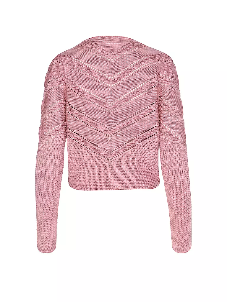 GOTTSEIDANK | Gilet traditionnel en tricot OPHELIA | Rose