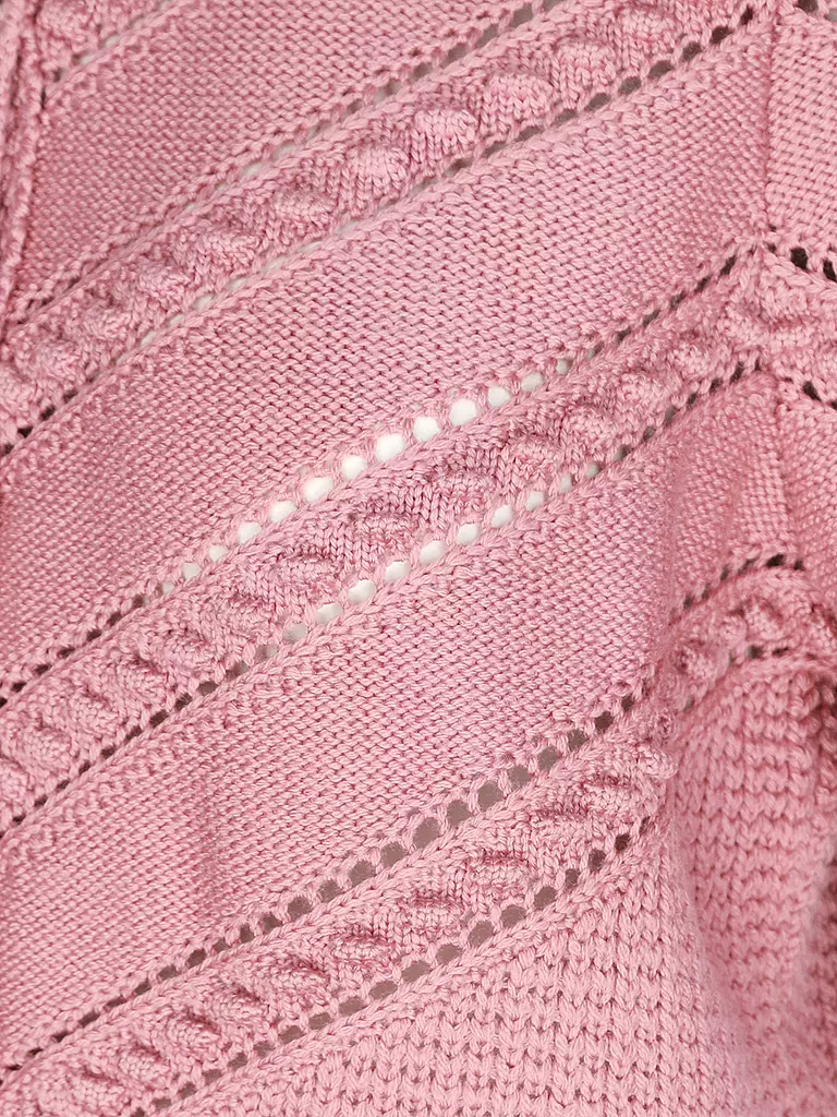 GOTTSEIDANK | Gilet traditionnel en tricot OPHELIA | Rose