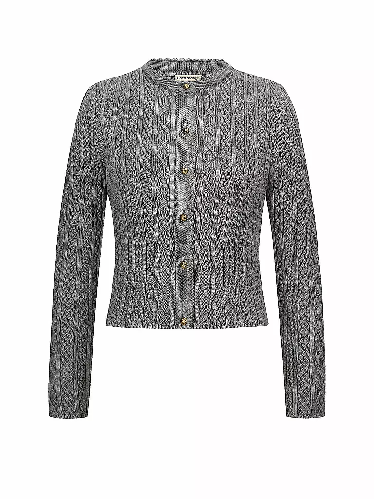 GOTTSEIDANK | Gilet traditionnel en tricot SOPHIA | Gris