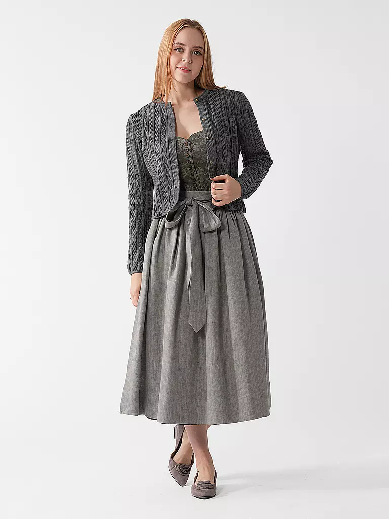 GOTTSEIDANK | Gilet traditionnel en tricot SOPHIA | Gris