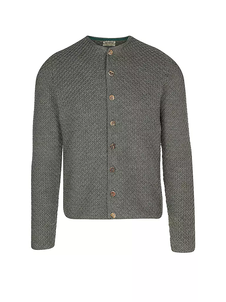 GOTTSEIDANK | Gilet traditionnel en tricot XAVER | olive