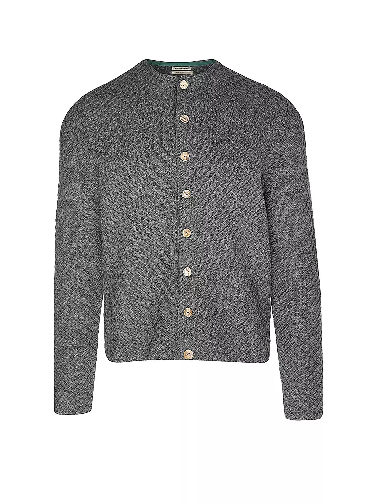 GOTTSEIDANK | Gilet traditionnel en tricot XAVER | grau