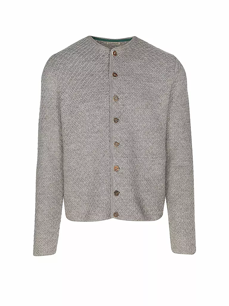 GOTTSEIDANK | Gilet traditionnel en tricot XAVER | hellgrau