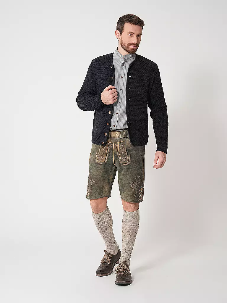 GOTTSEIDANK | Gilet traditionnel en tricot XAVER | blau