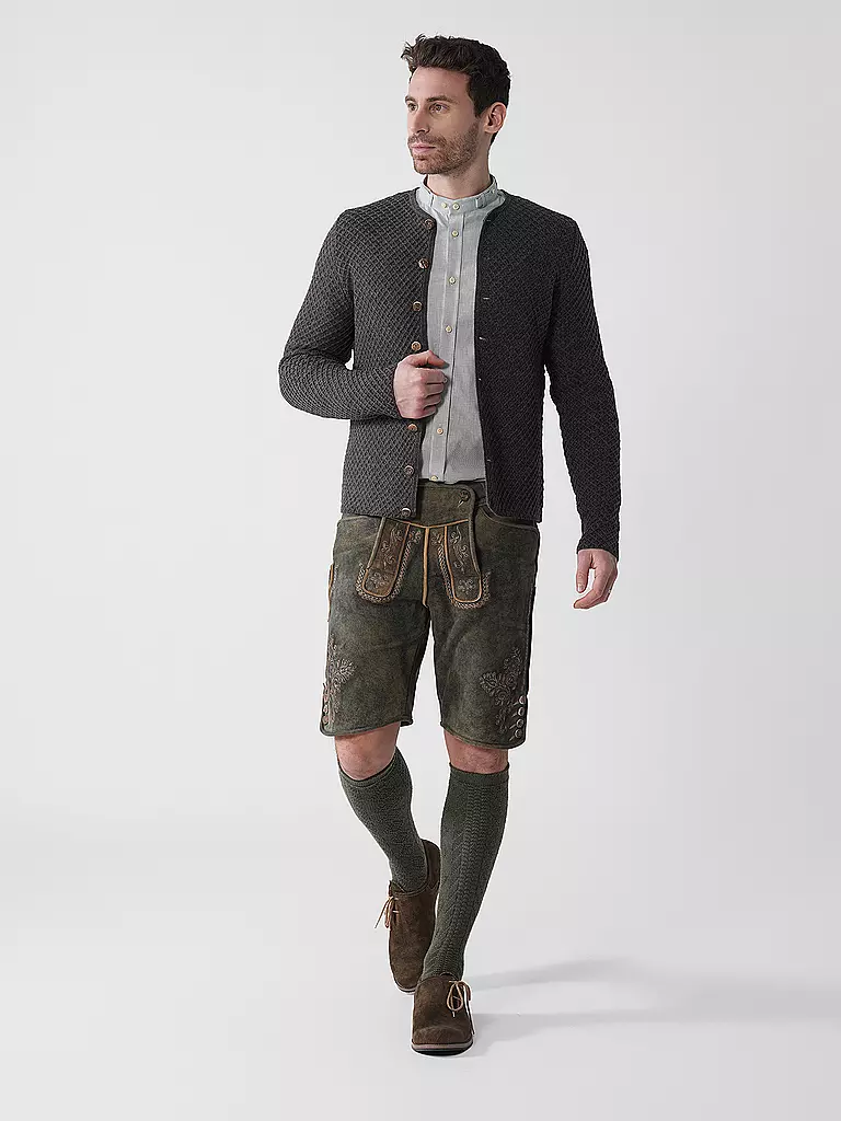 GOTTSEIDANK | Gilet traditionnel en tricot XAVER | blau