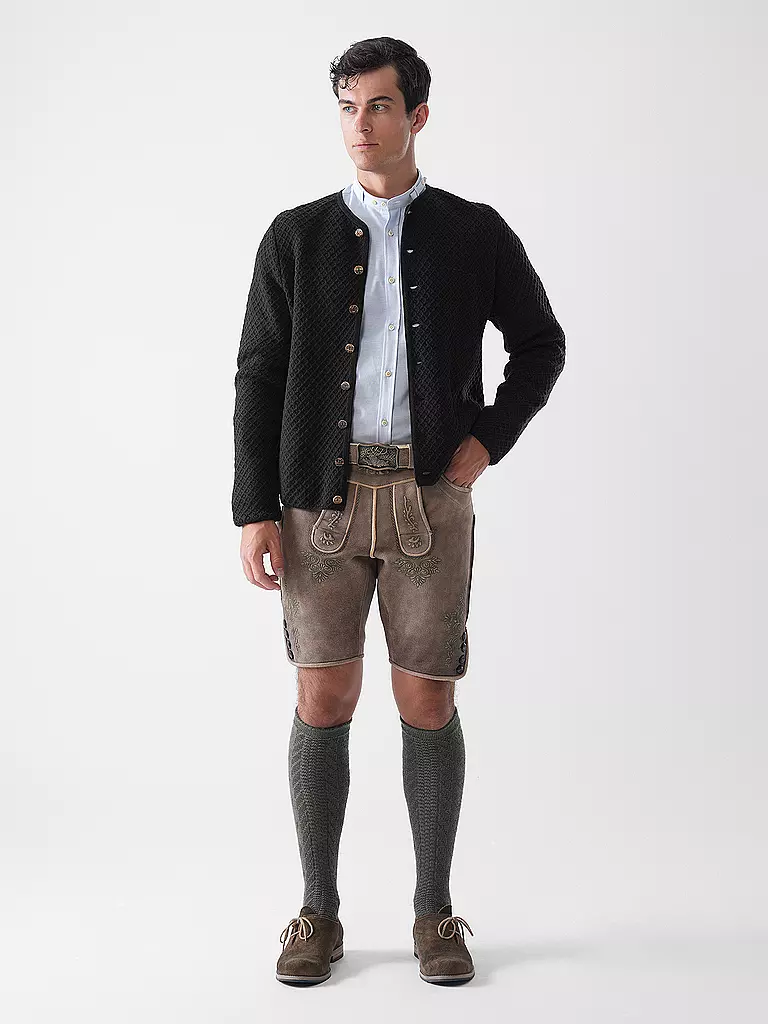 GOTTSEIDANK | Gilet traditionnel en tricot XAVER | braun