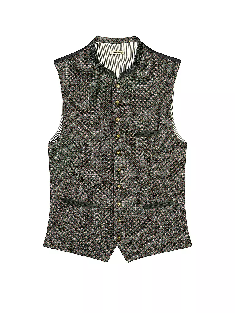 GOTTSEIDANK | Gilet traditionnel KONSTANTIN | Vert foncé