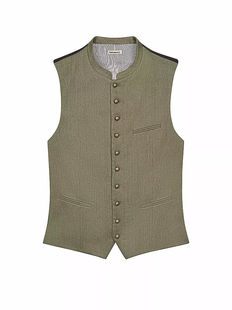 GOTTSEIDANK | Gilet traditionnel KONSTANTIN | olive