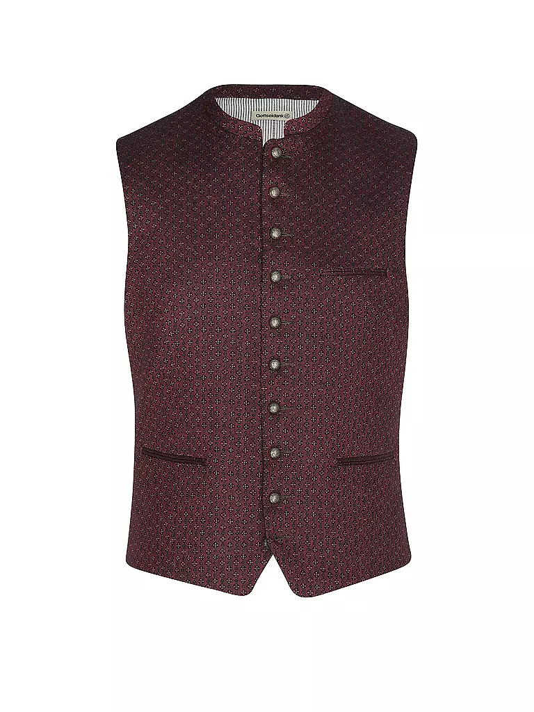 GOTTSEIDANK | Gilet traditionnel KONSTANTIN | Rouge foncé