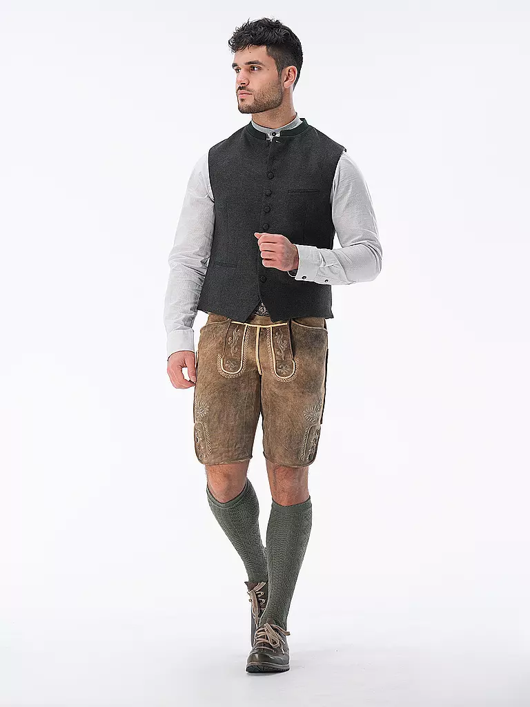 GOTTSEIDANK | Gilet traditionnel KONSTANTIN | Vert foncé