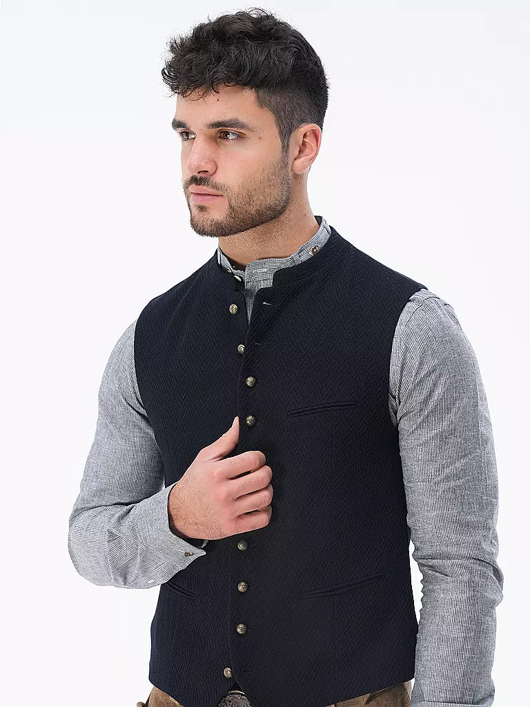 GOTTSEIDANK | Gilet traditionnel KONSTANTIN | Bleu