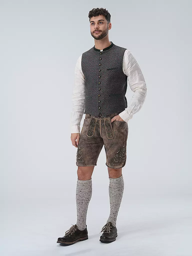GOTTSEIDANK | Gilet traditionnel KONSTANTIN | Vert foncé