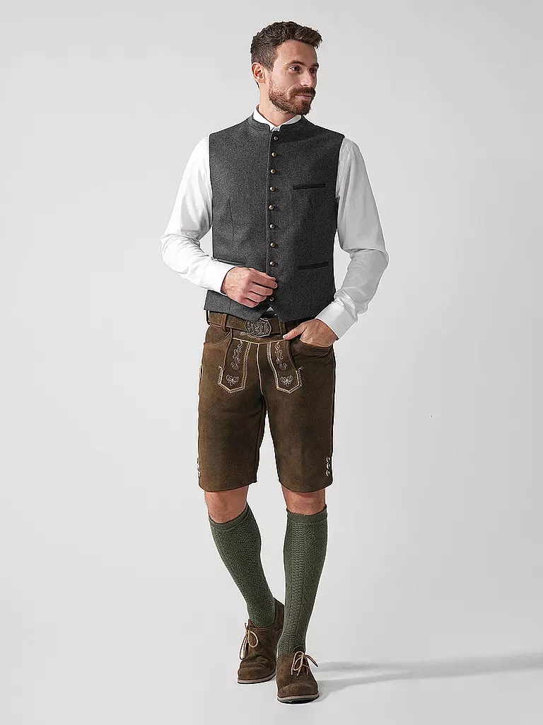 GOTTSEIDANK | Gilet traditionnel KONSTANTIN | Gris
