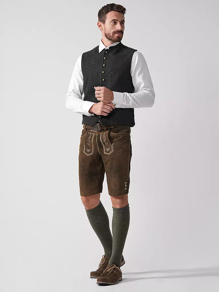 GOTTSEIDANK | Gilet traditionnel KONSTANTIN | dunkelgrün