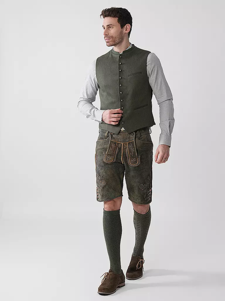 GOTTSEIDANK | Gilet traditionnel KONSTANTIN | olive