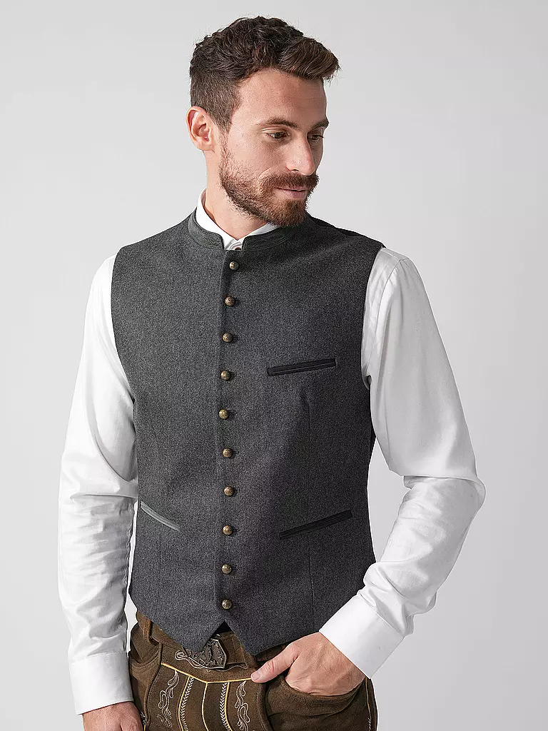 GOTTSEIDANK | Gilet traditionnel KONSTANTIN | Gris