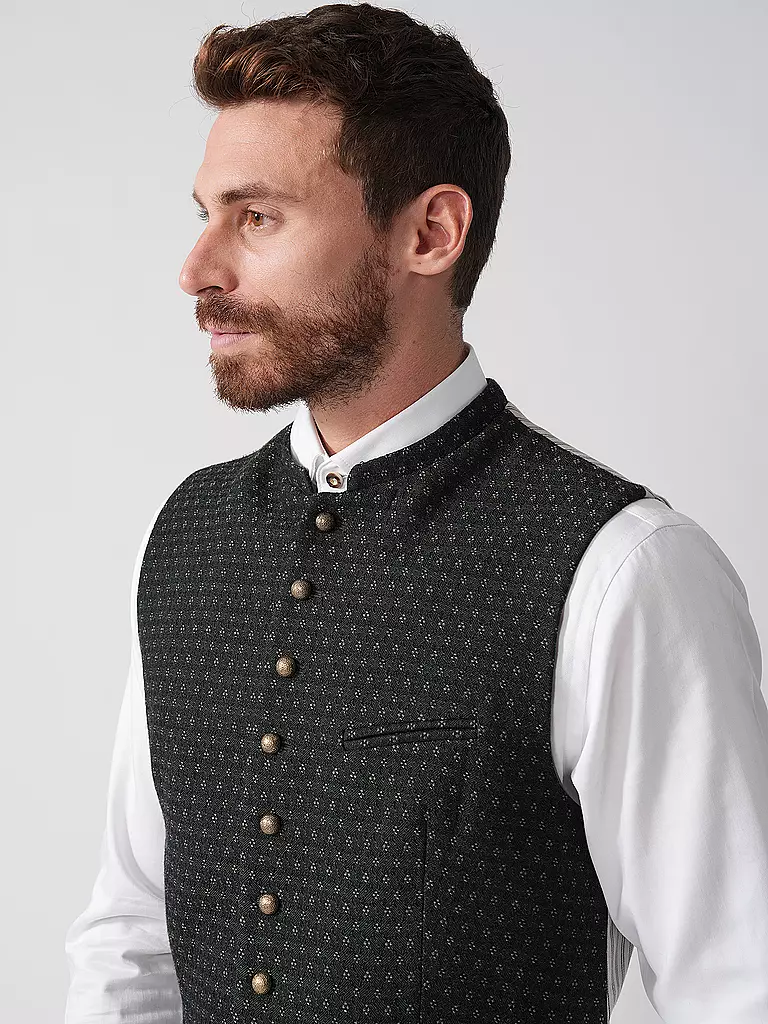 GOTTSEIDANK | Gilet traditionnel KONSTANTIN | dunkelgrün