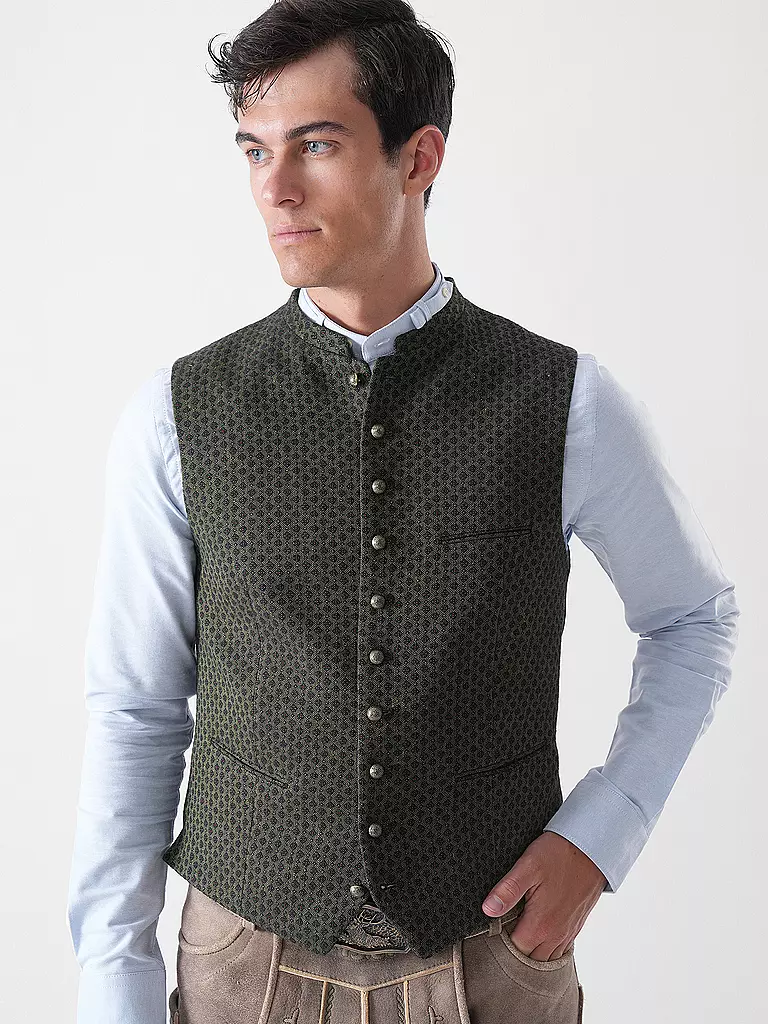 GOTTSEIDANK | Gilet traditionnel KONSTANTIN | Olive