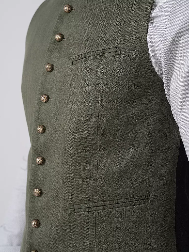GOTTSEIDANK | Gilet traditionnel KONSTANTIN | olive
