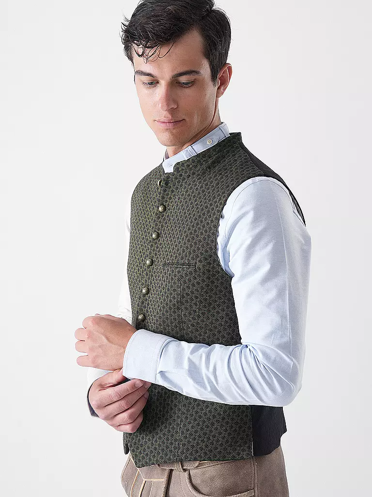 GOTTSEIDANK | Gilet traditionnel KONSTANTIN | Olive