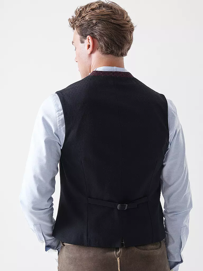 GOTTSEIDANK | Gilet traditionnel KONSTANTIN | Rouge foncé