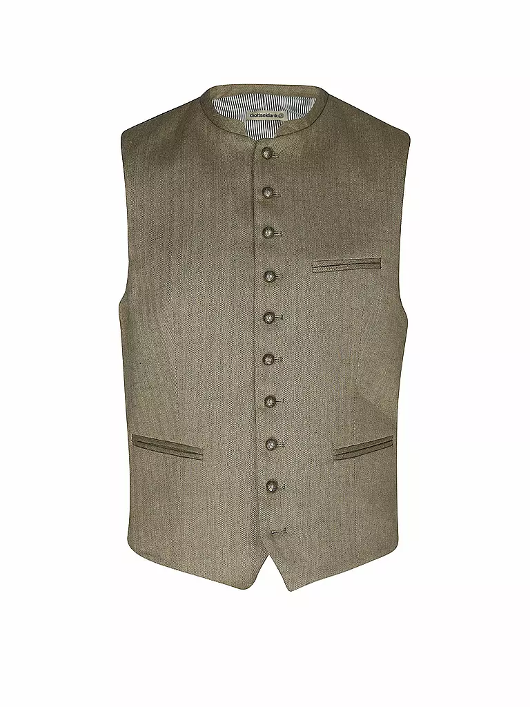 GOTTSEIDANK | Gilet traditionnel | Olive