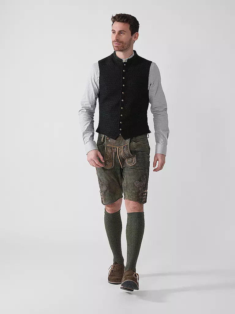 GOTTSEIDANK | Gilet traditionnel | Olive