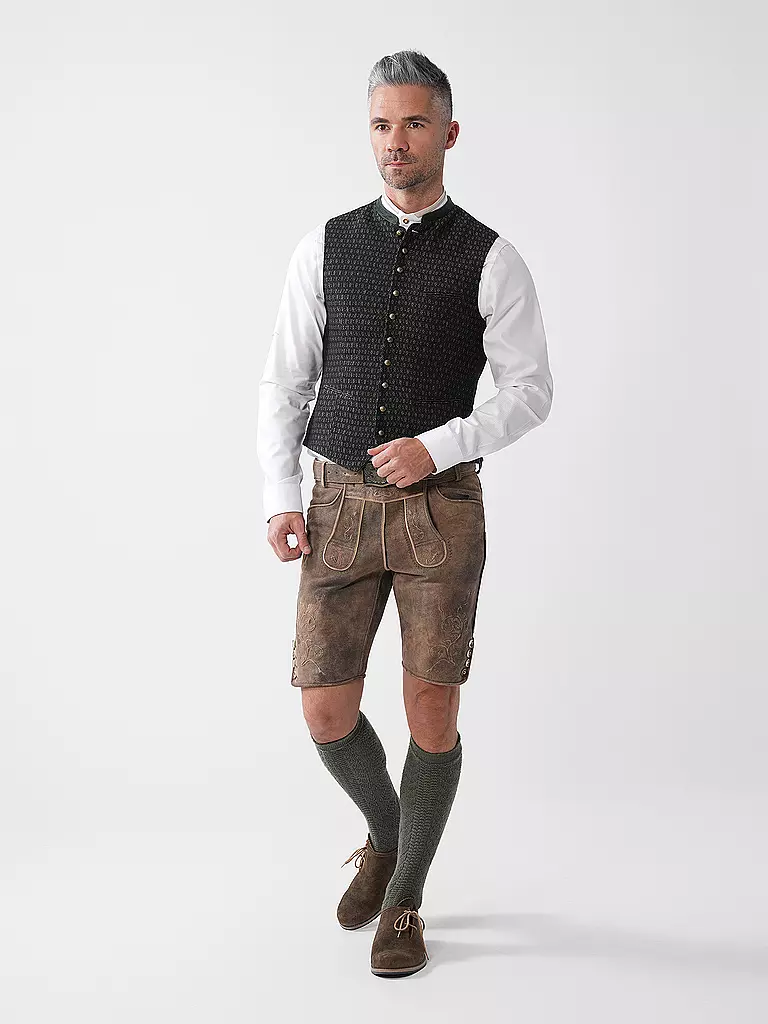 GOTTSEIDANK | Gilet traditionnel | Olive