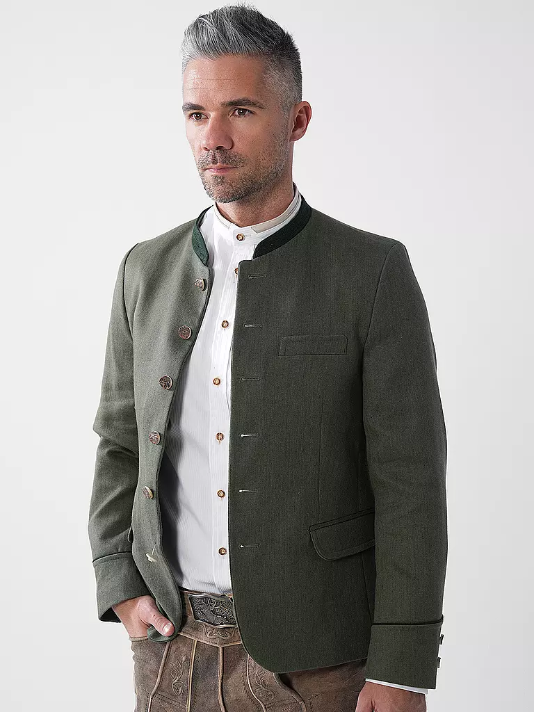 GOTTSEIDANK | Produktname: Trachtensakko HELMUT
Marke: GOTTSEIDANK
Farbe: olive
Kategorien: Mode,Herren

Ärmellänge: Langarm
Material: Baumwolle,Leinen,Stretch
Kragenform: Stehkragen
Musterung: Unifarben
Passform (Oberbekleidung): Regular | Olive