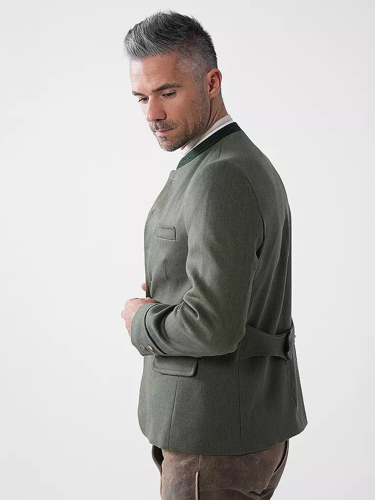 GOTTSEIDANK | Produktname: Trachtensakko HELMUT
Marke: GOTTSEIDANK
Farbe: olive
Kategorien: Mode,Herren

Ärmellänge: Langarm
Material: Baumwolle,Leinen,Stretch
Kragenform: Stehkragen
Musterung: Unifarben
Passform (Oberbekleidung): Regular | Olive