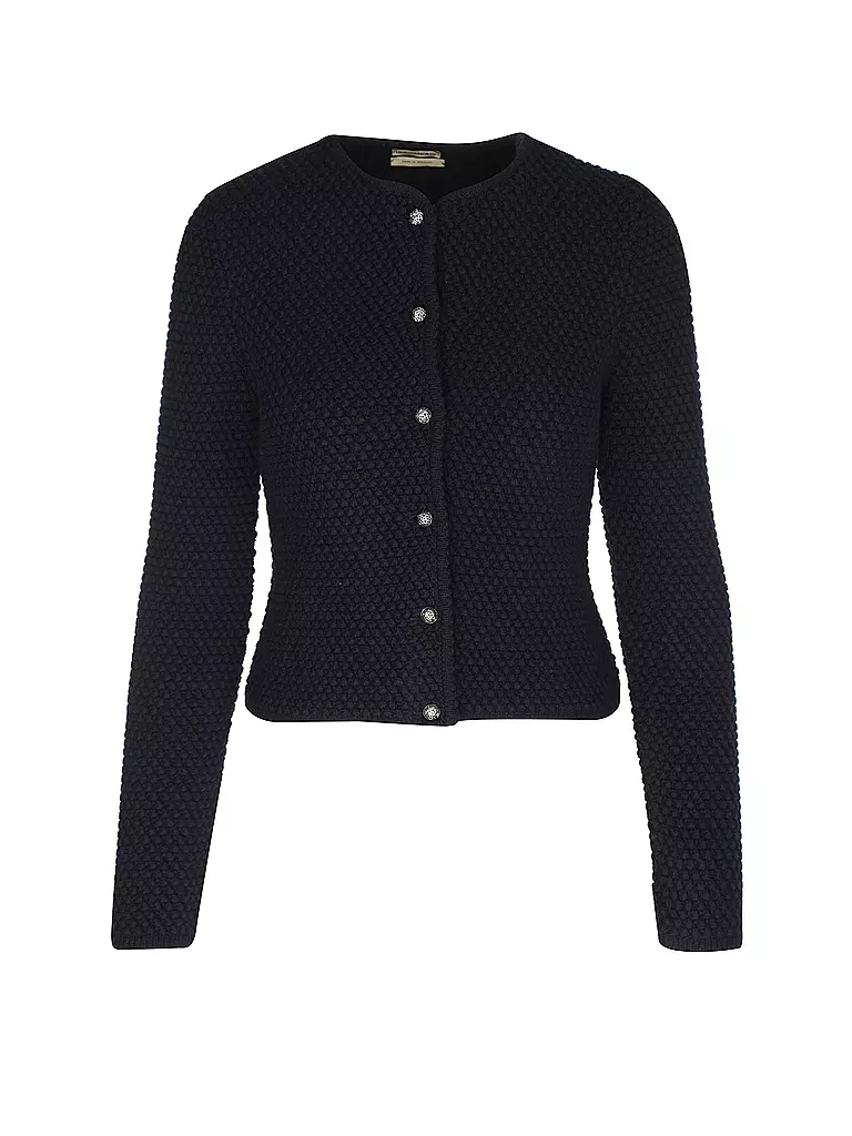 GOTTSEIDANK | Trachten Strickjacke AGNES | Bleu foncé