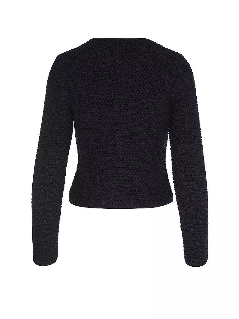 GOTTSEIDANK | Trachten Strickjacke AGNES | Bleu foncé