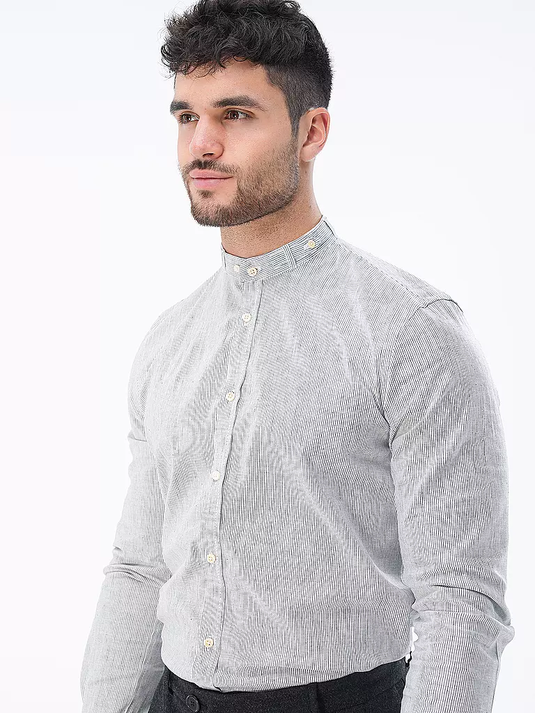 GOTTSEIDANK | Trachtenhemd LENZ | Gris clair