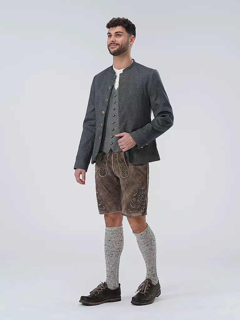 GOTTSEIDANK | Veste de costume traditionnelle HELMUT | Gris
