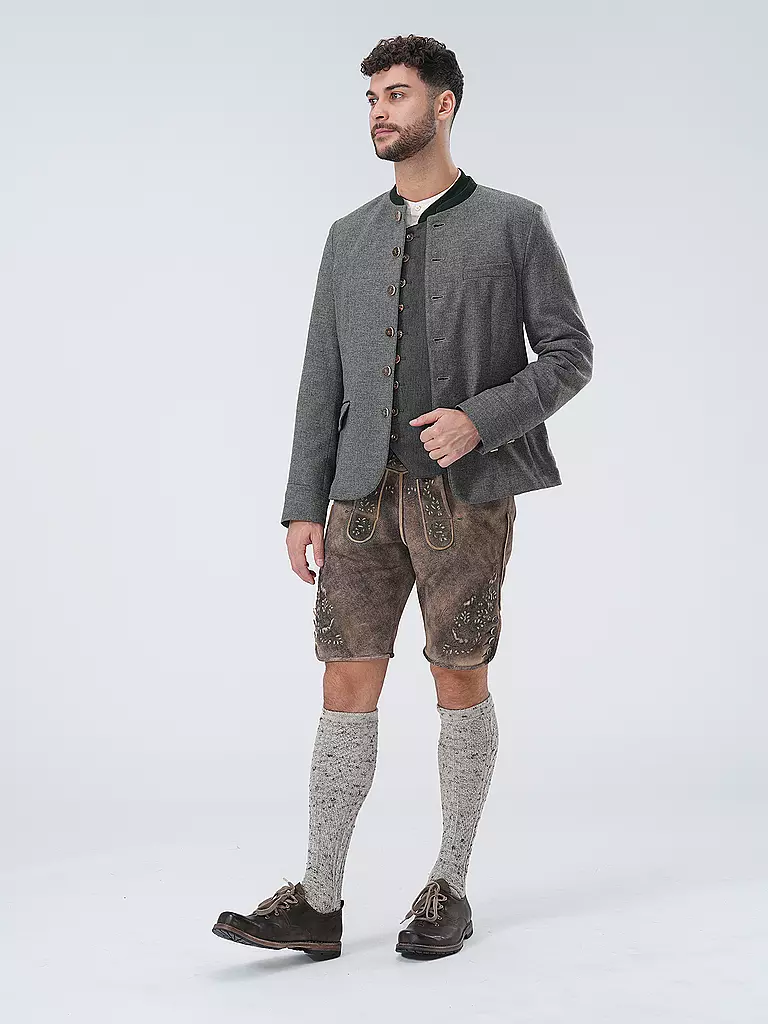 GOTTSEIDANK | Veste de costume traditionnelle HELMUT | Gris