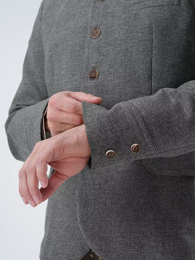 GOTTSEIDANK | Veste de costume traditionnelle HELMUT | Gris