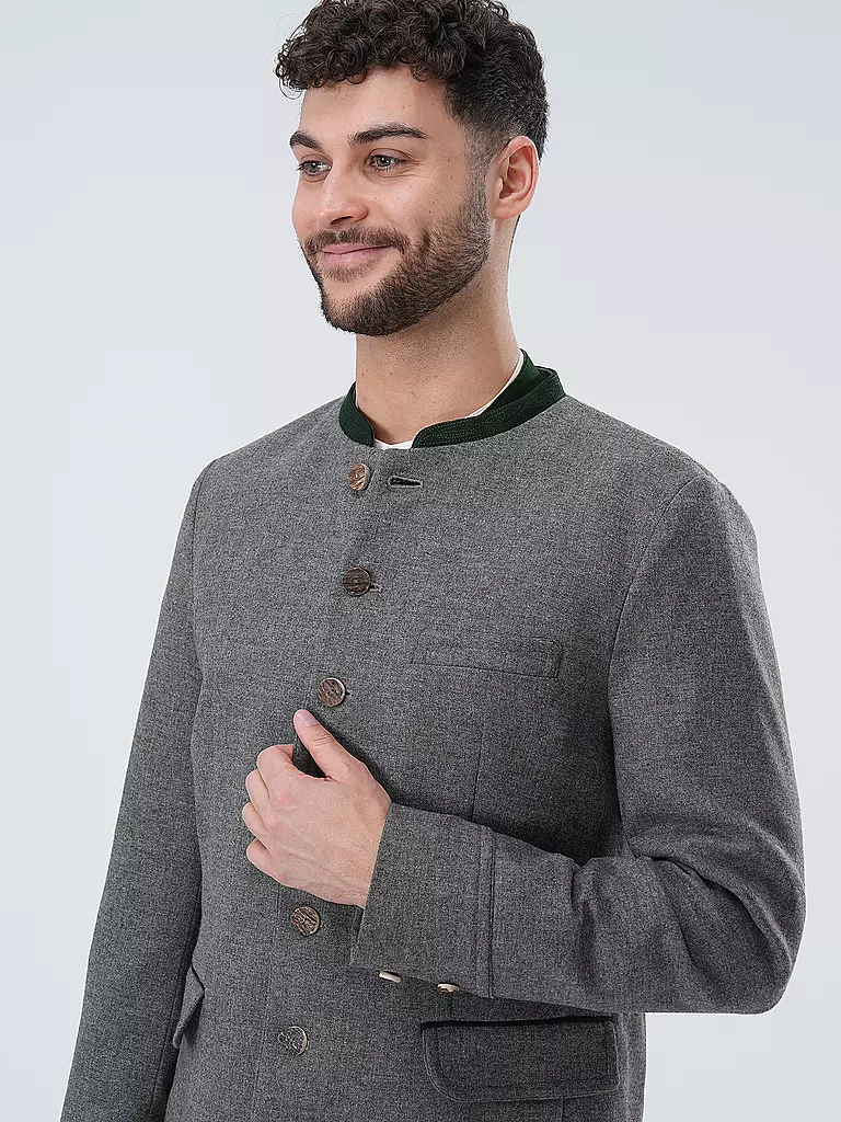 GOTTSEIDANK | Veste de costume traditionnelle HELMUT | Gris