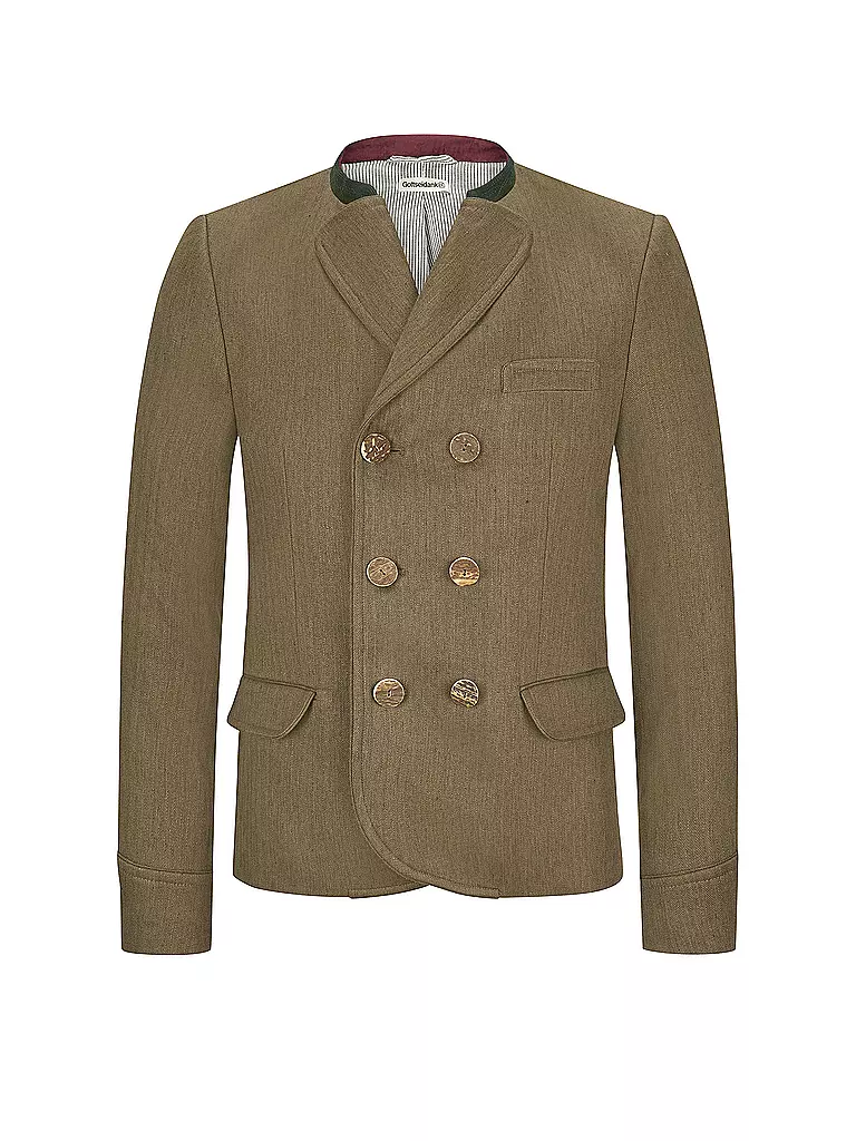 GOTTSEIDANK | Veste de costume traditionnelle KORBE | olive
