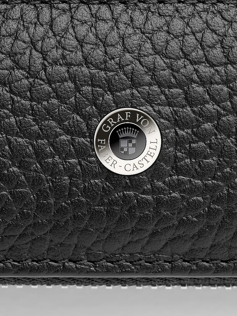 GRAF VON FABER-CASTELL | Étui pour 2 instruments d'écriture, Cachemire, Fermeture éclair, Noir | 