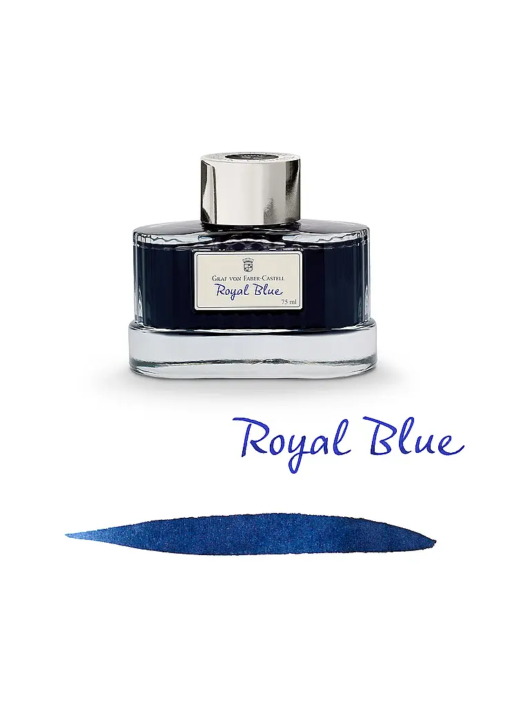 GRAF VON FABER-CASTELL | Encrier Royal Blue 75ml | Aucune couleur