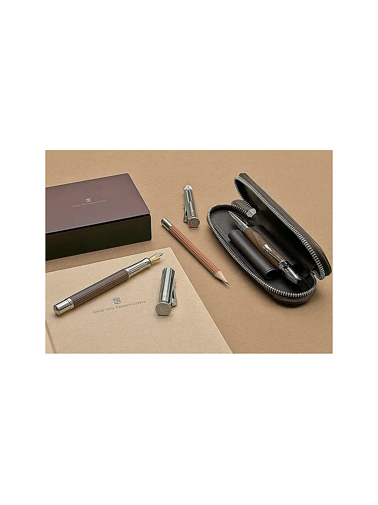 GRAF VON FABER-CASTELL | Stylo bille rotatif Magnum | Marron