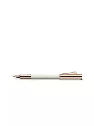 GRAF VON FABER-CASTELL | Stylo plume Guilloche Champagne Blush M | Blanc