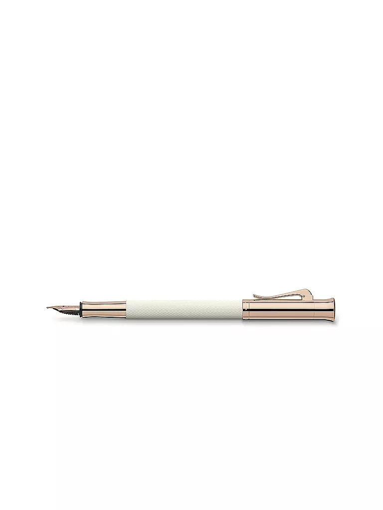GRAF VON FABER-CASTELL | Stylo plume Guilloche Champagne Blush M | Blanc