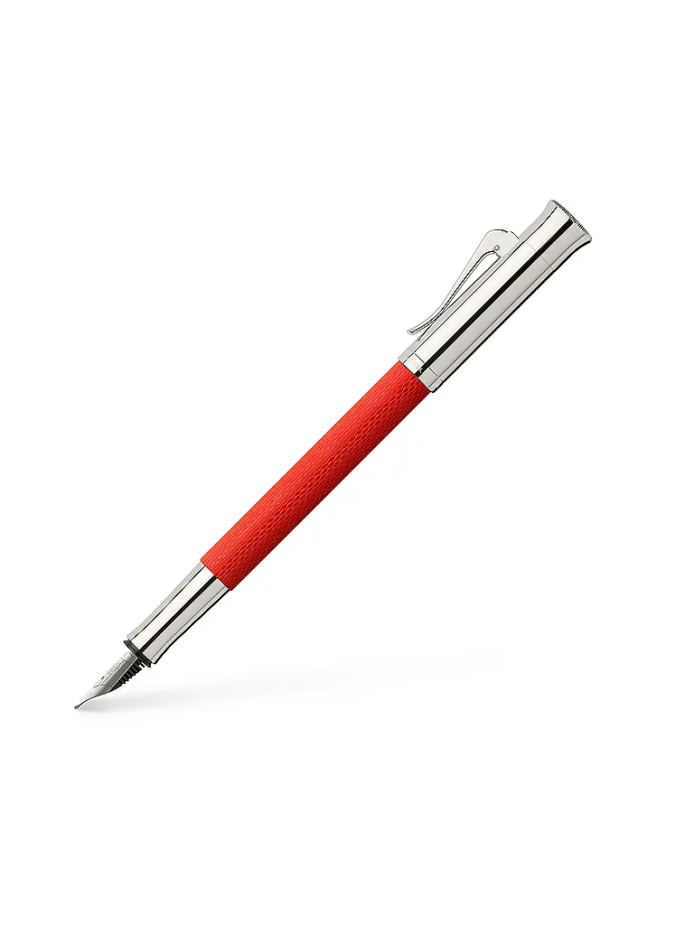 GRAF VON FABER-CASTELL | Stylo plume Guilloche India Red F | Rouge